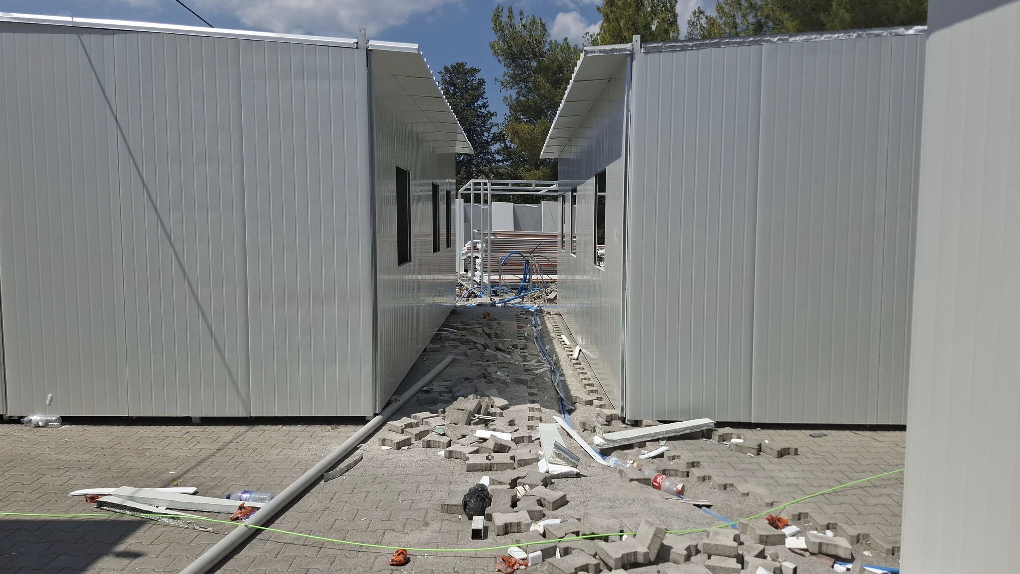 image Portacabin classrooms ‘built on dried-up river bed’ in north