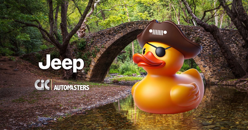 image Jeep® Cyprus brings playful &#8216;Ducking&#8217; trend to island