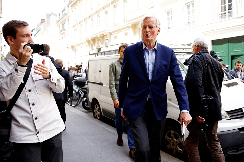 image Macron names former Brexit negotiator Barnier as new PM