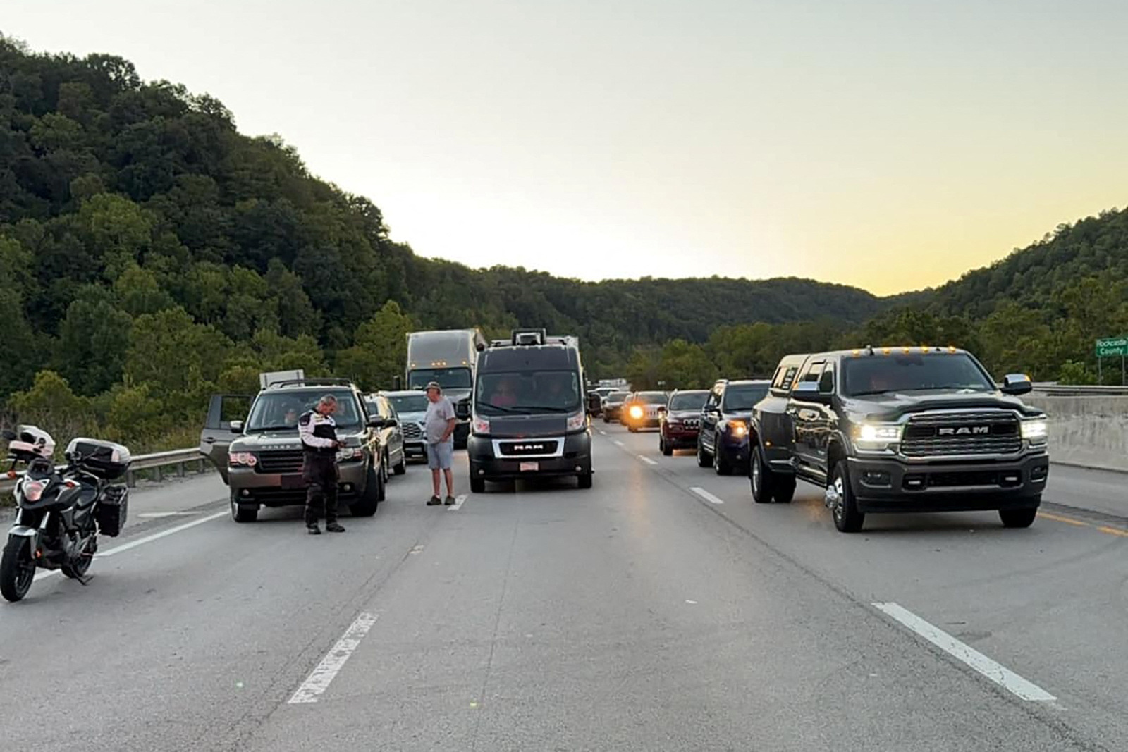 image Kentucky highway shooting suspect still at large as manhunt paused overnight