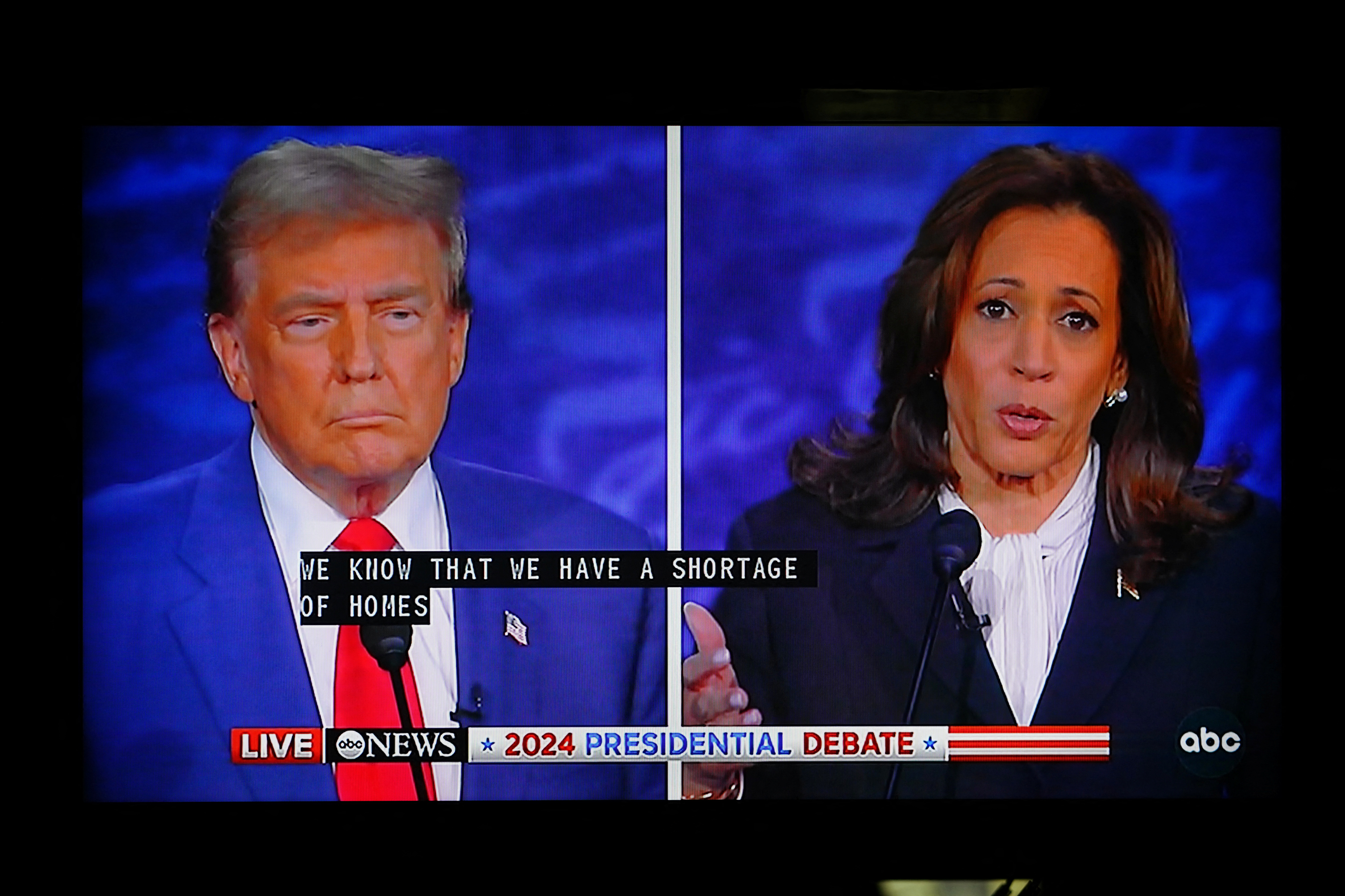 image Harris puts Trump on defensive in fiery presidential debate