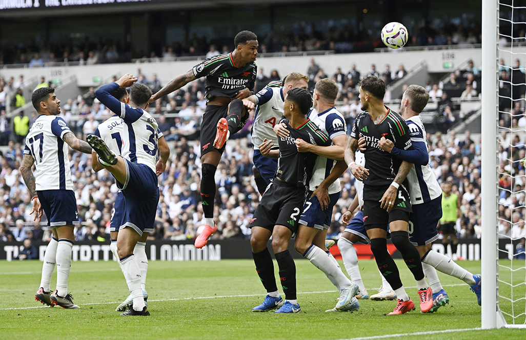 image Gabriel gives Arsenal win over Spurs in derby