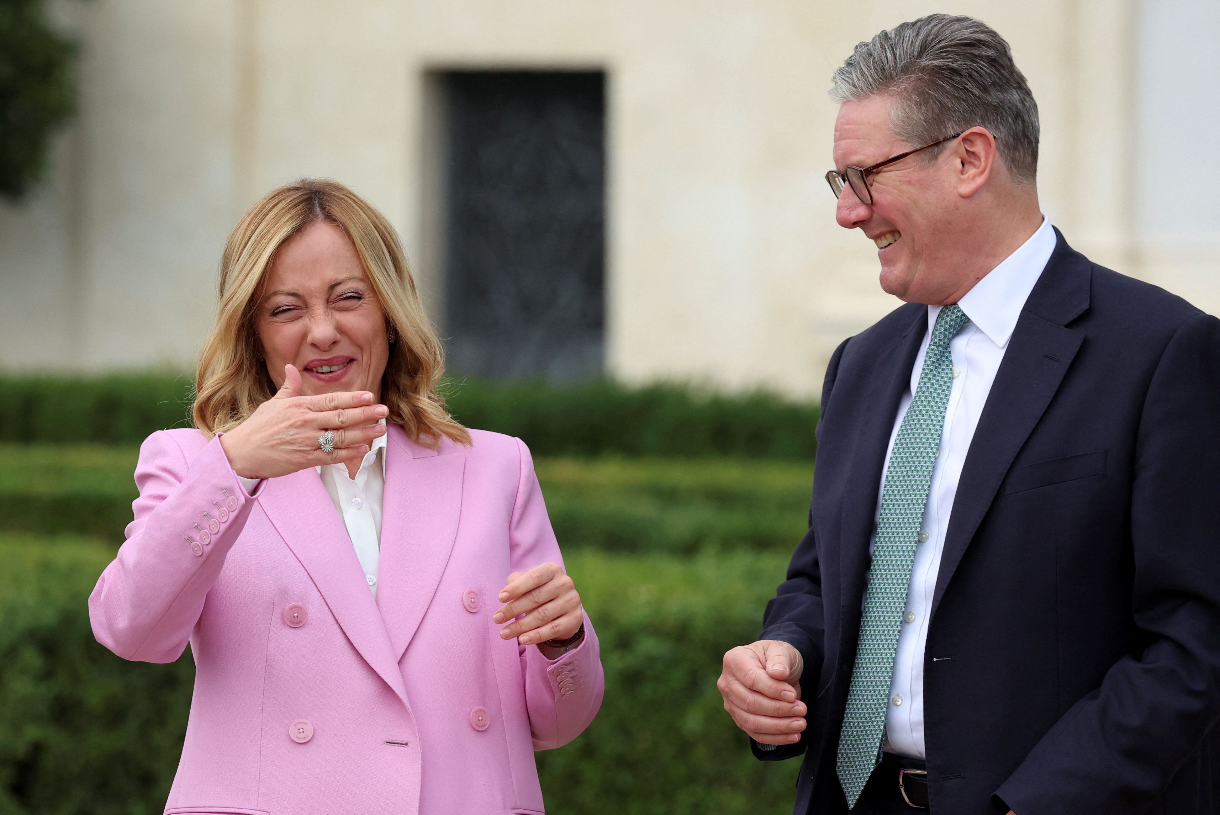 image UK PM Starmer pledges to work with Italy on migration