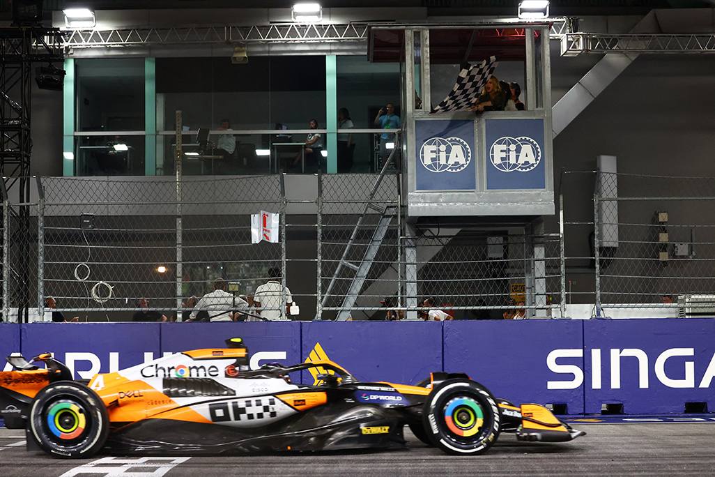 image Norris takes dominant win in Singapore