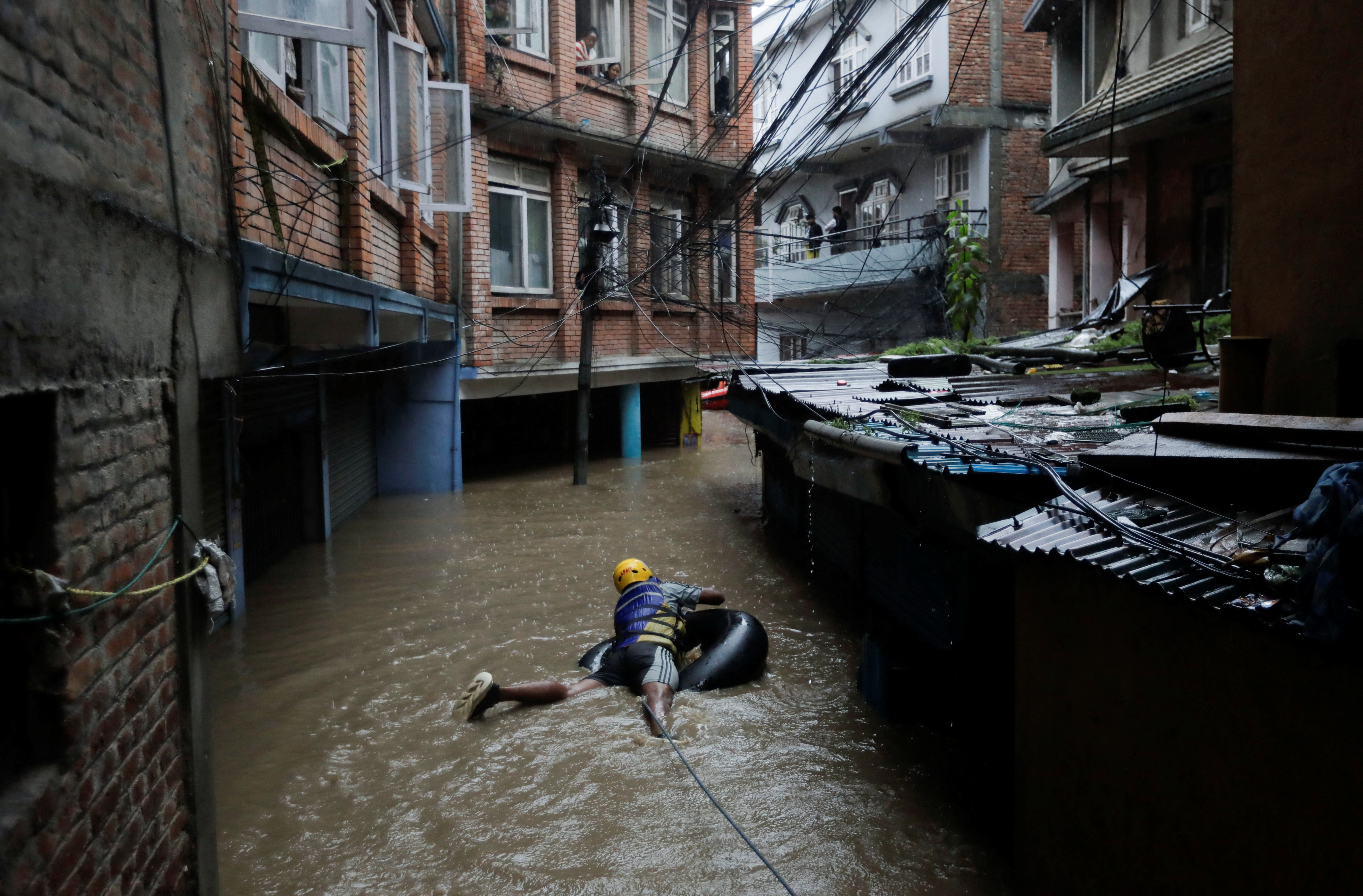 image Nepal floods and landslides kill at least 38 people