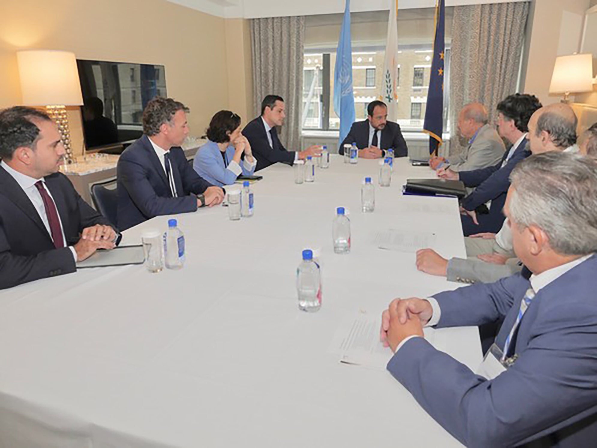 image Christodoulides briefs UN Permanent Security Council members over Cyprob