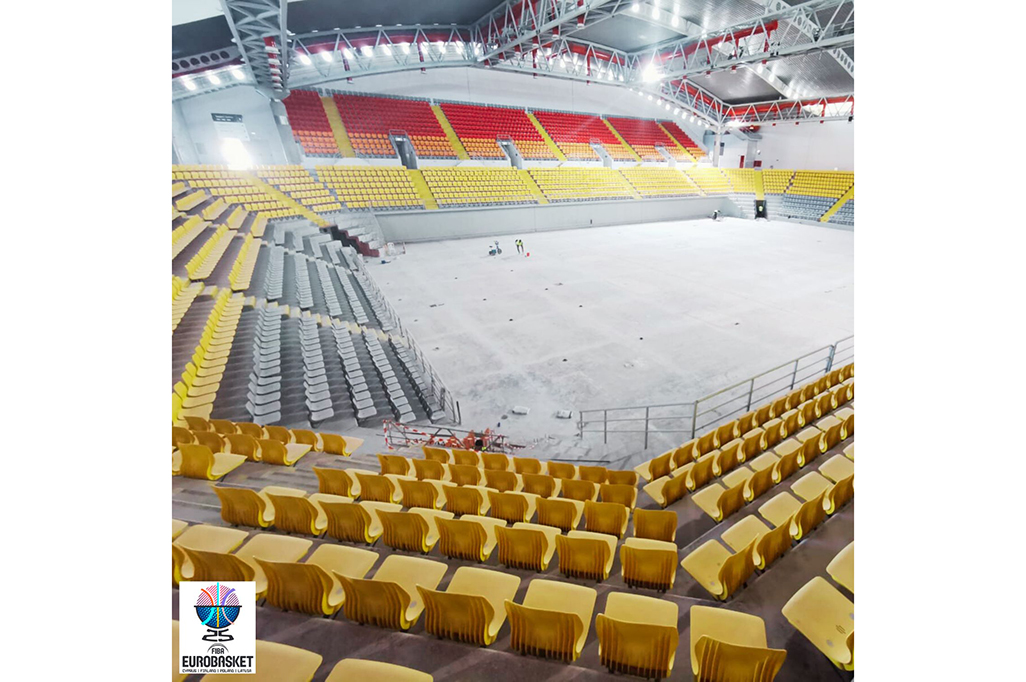 image Works progressing at Spyros Kyprianou arena ahead of FIBA EuroBasket 2025