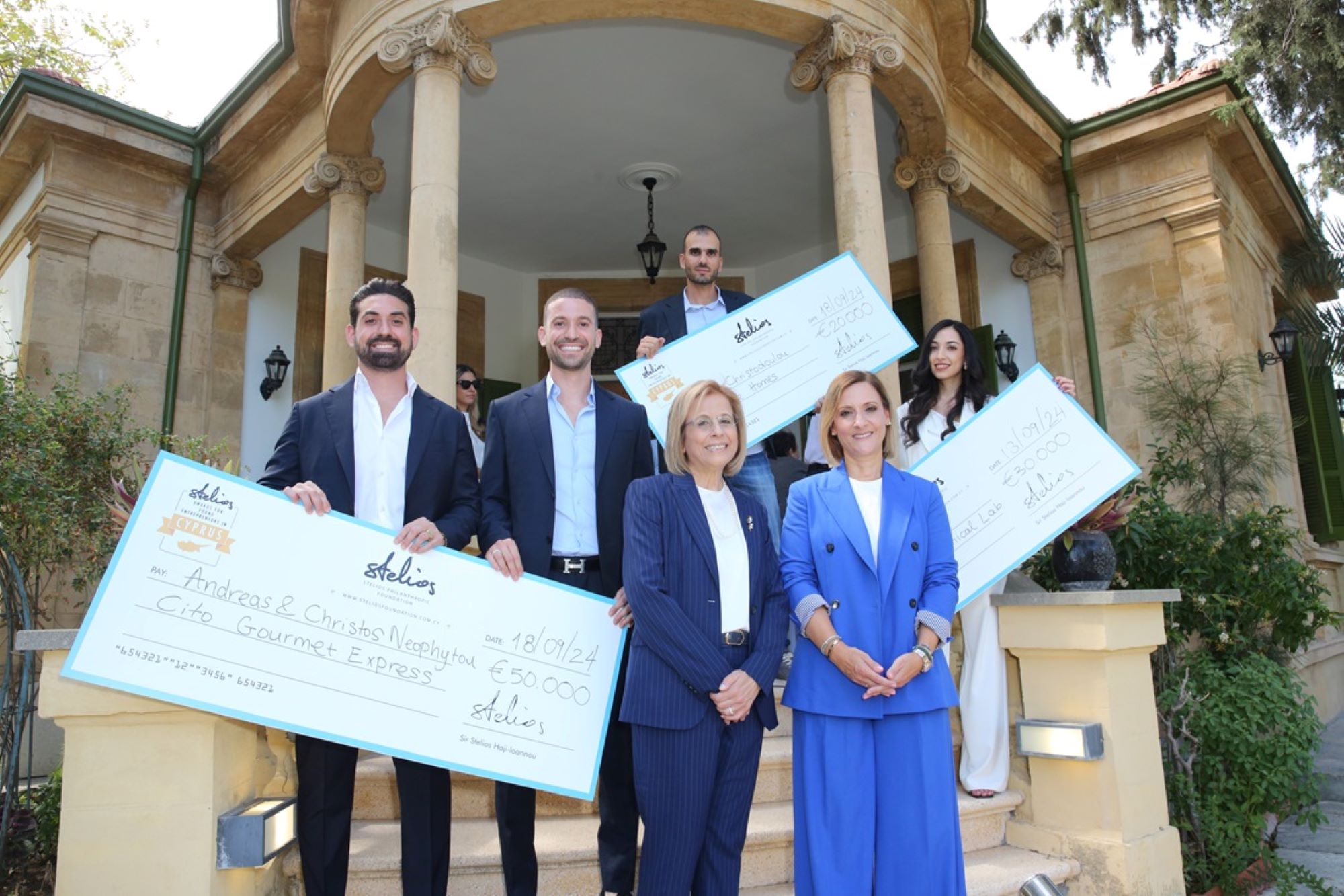 image Young entrepreneurs awarded by Haji-Ioannou