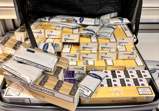 image Customs seize smuggled tobacco