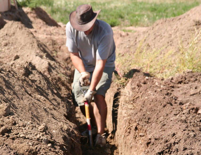 image Two arrested for digging hole near St Hilarion