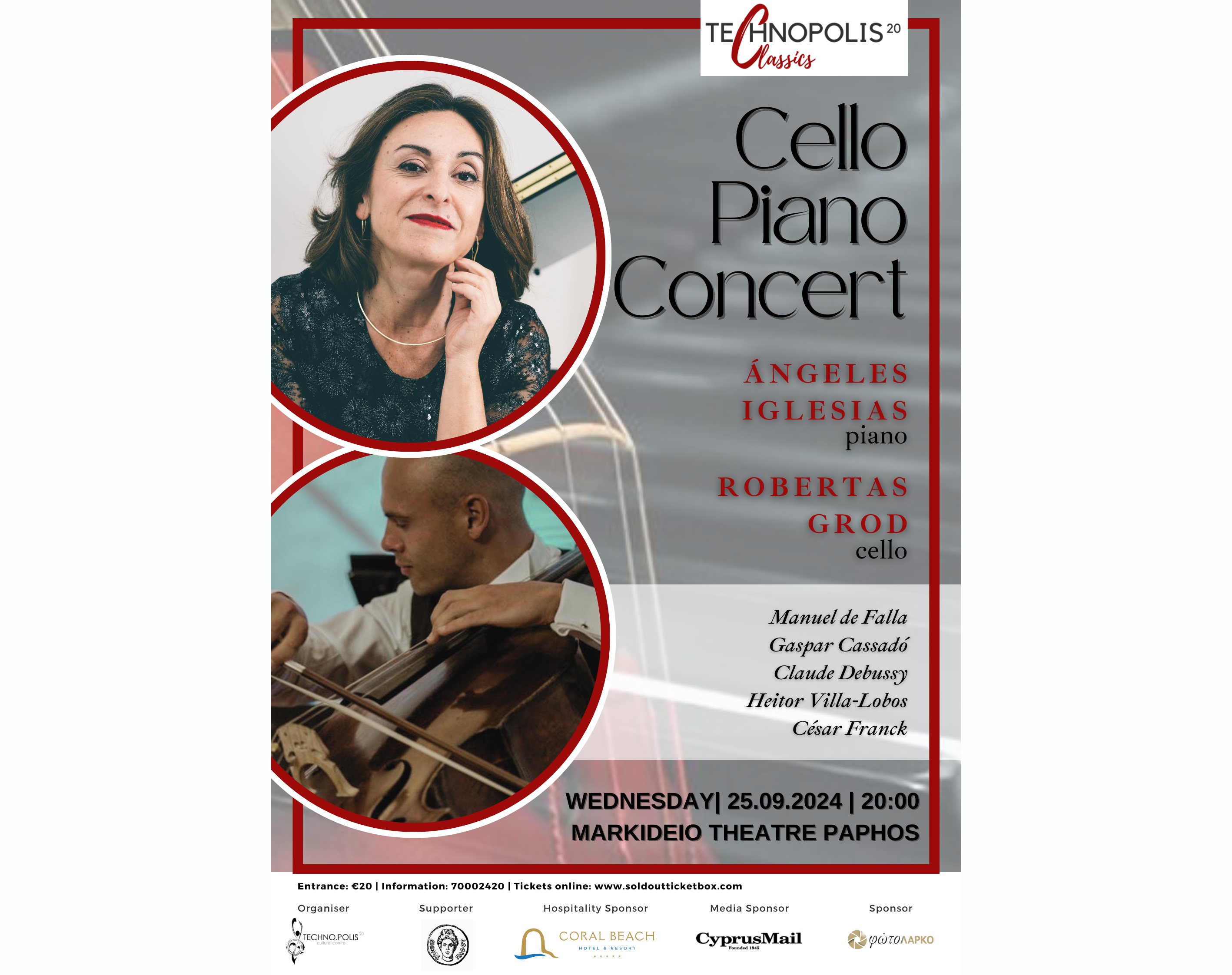 image Cello and piano recital in Paphos