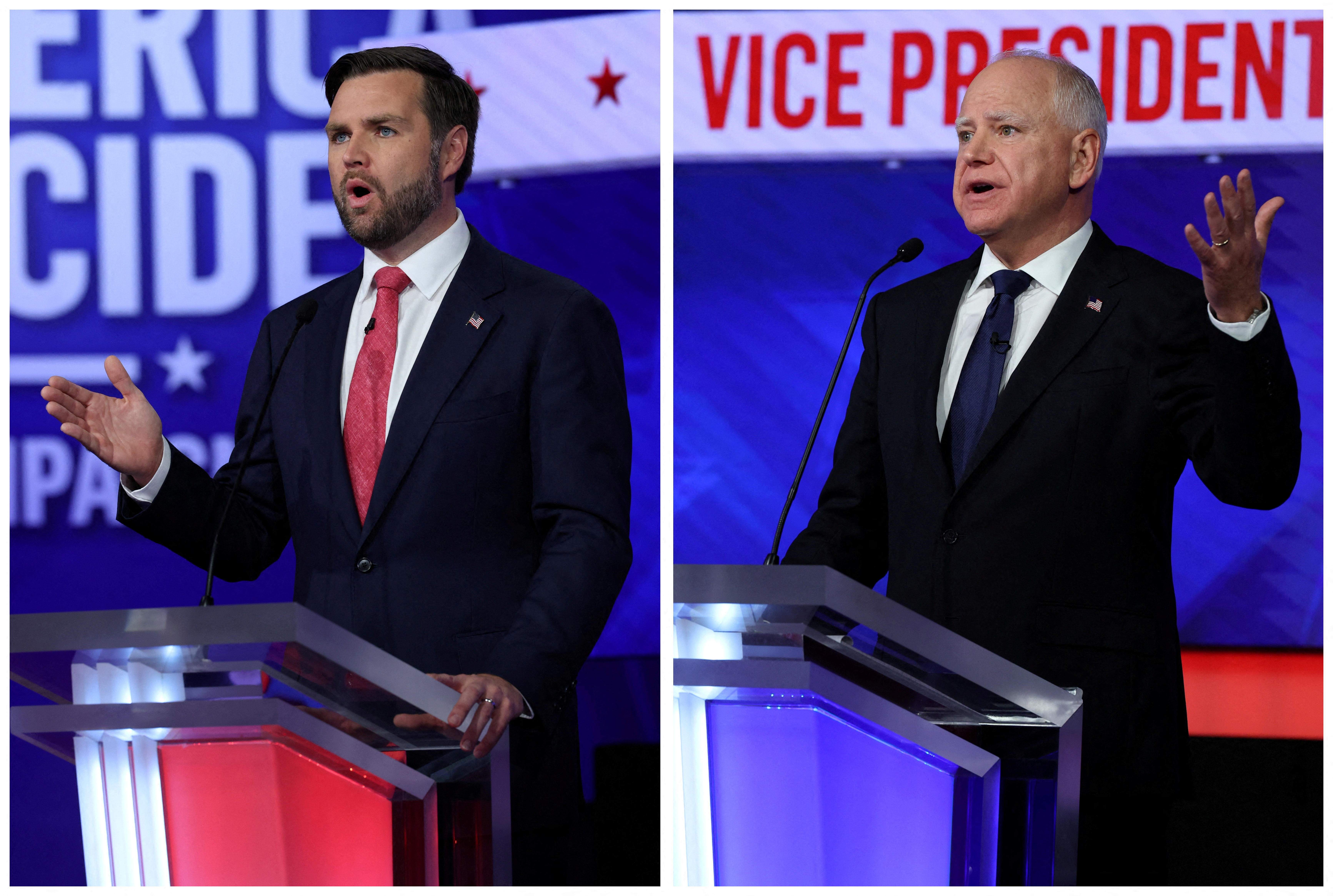 image Walz and Vance clash, politely, at policy-heavy vice presidential debate