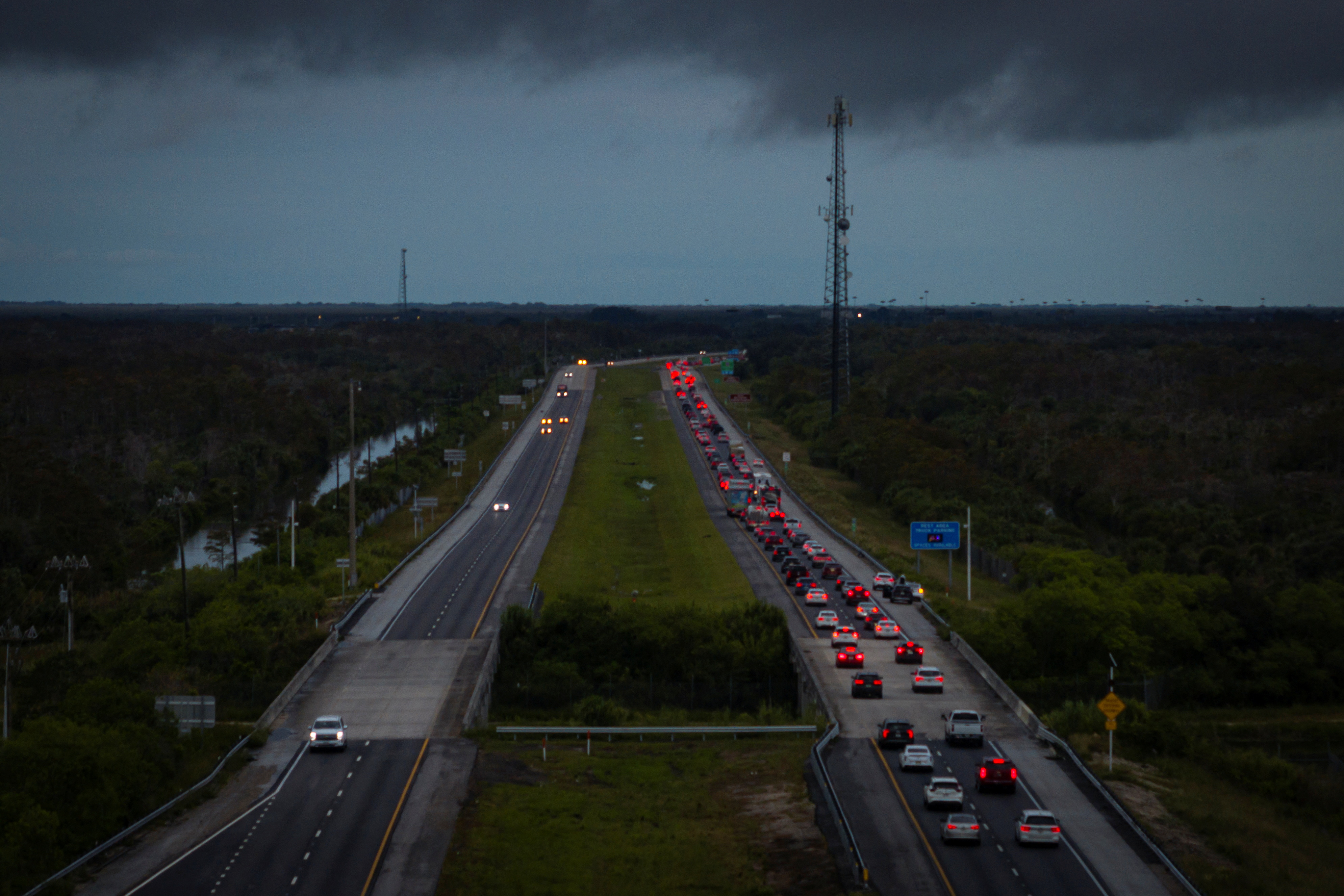 image Floridians flee looming catastrophe as Hurricane Milton approaches