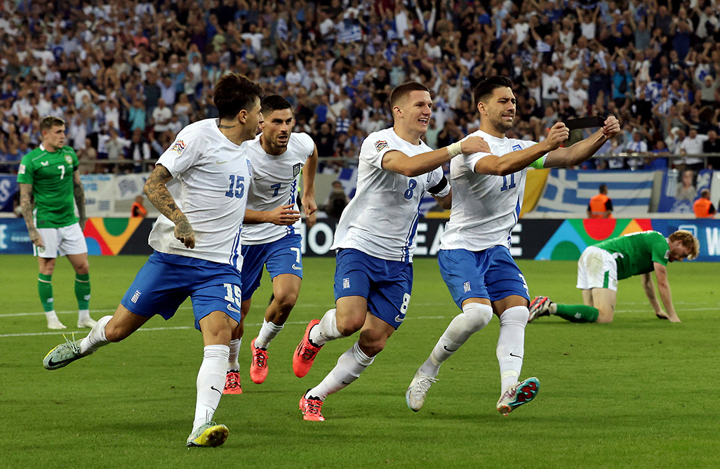 image Greece&#8217;s winning streak continues with victory over Ireland