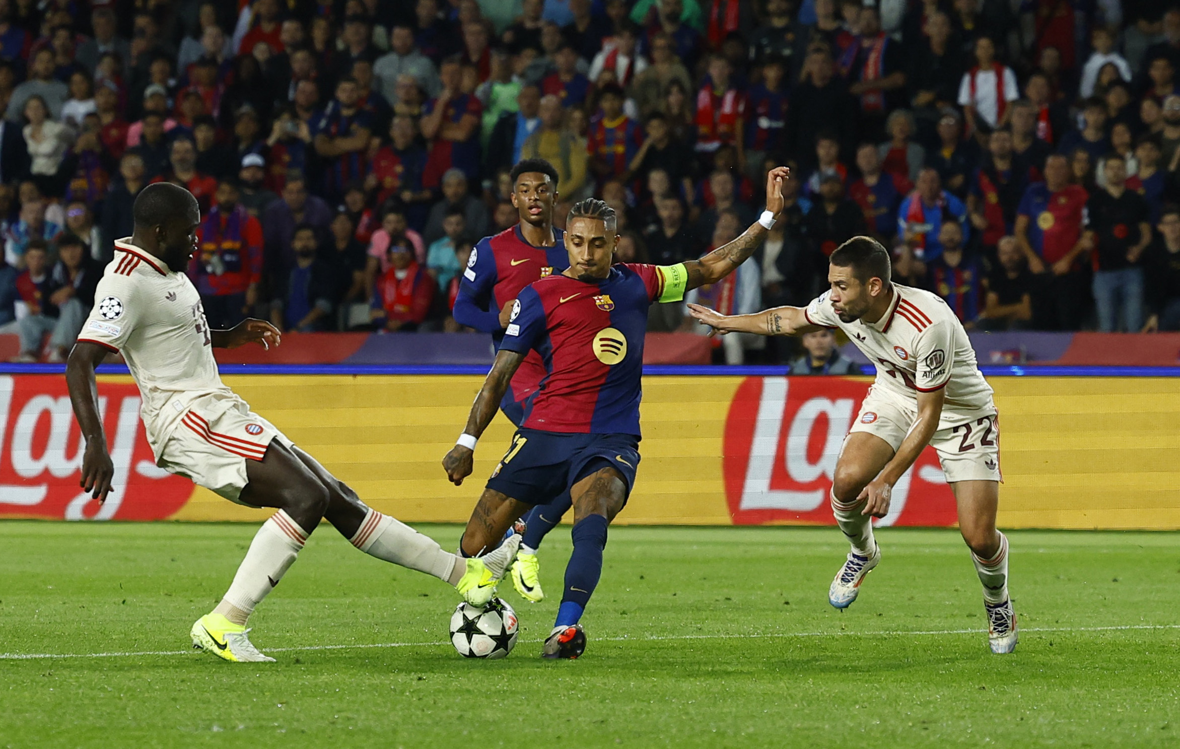 image Raphinha treble guides Barcelona to 4-1 rout of Bayern, Man City&#8217;s Haaland continues scoring streak against Sparta Prague