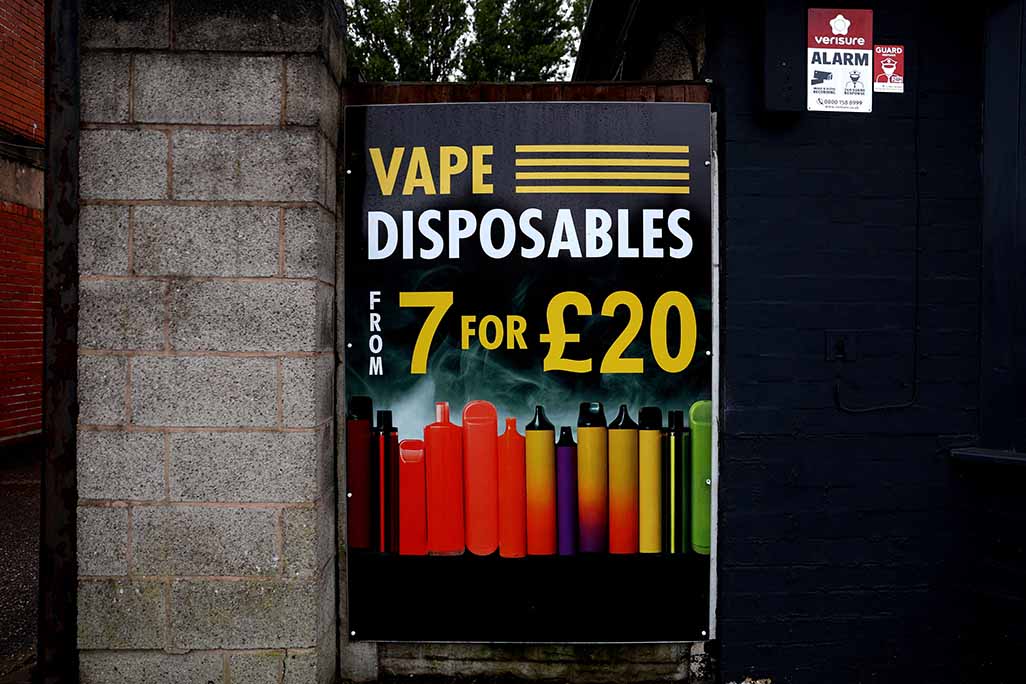 image UK to ban disposable vapes from June to crack down on teen use