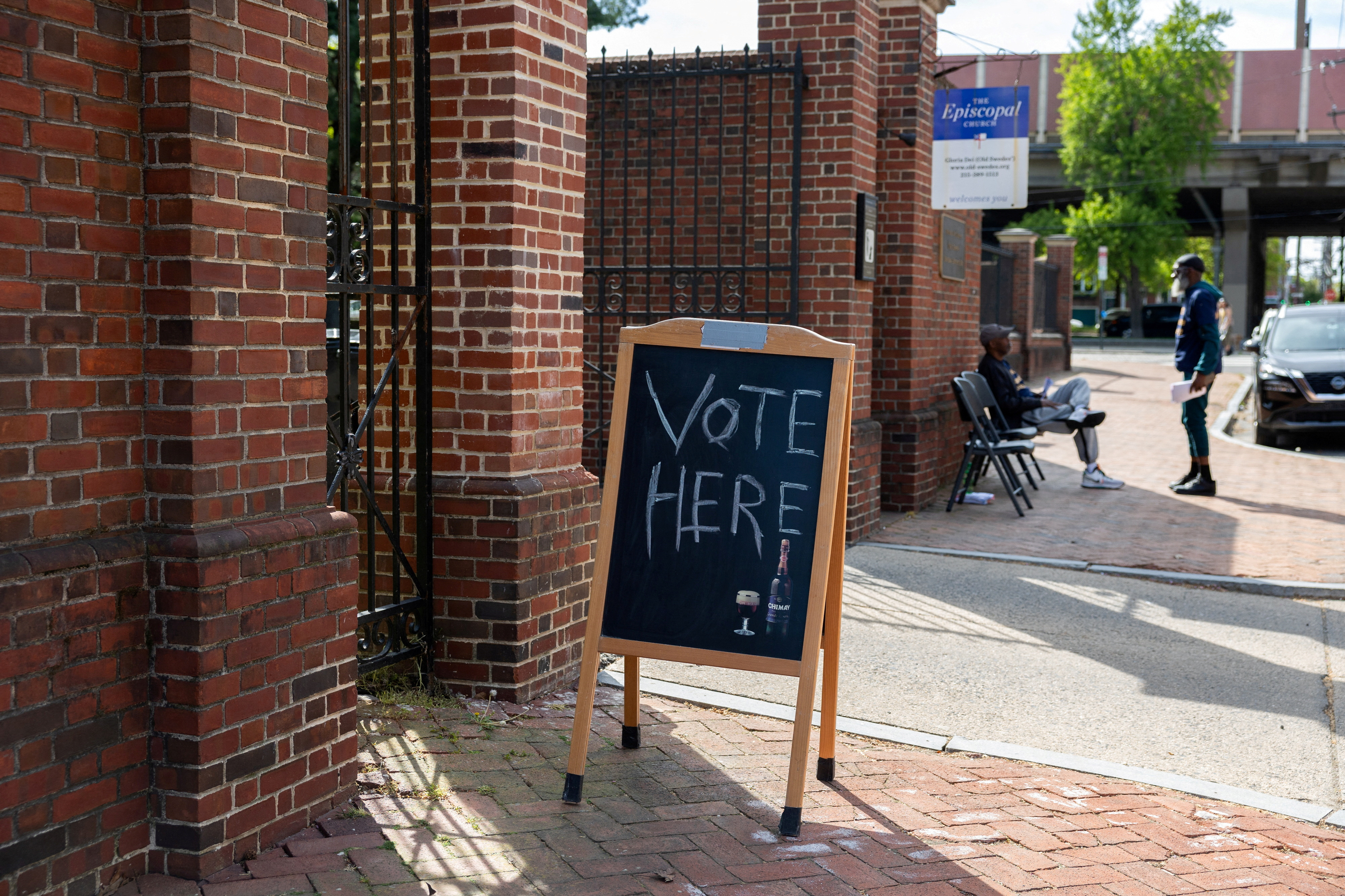 image Washington state ballot box in flames in suspected arson, police say