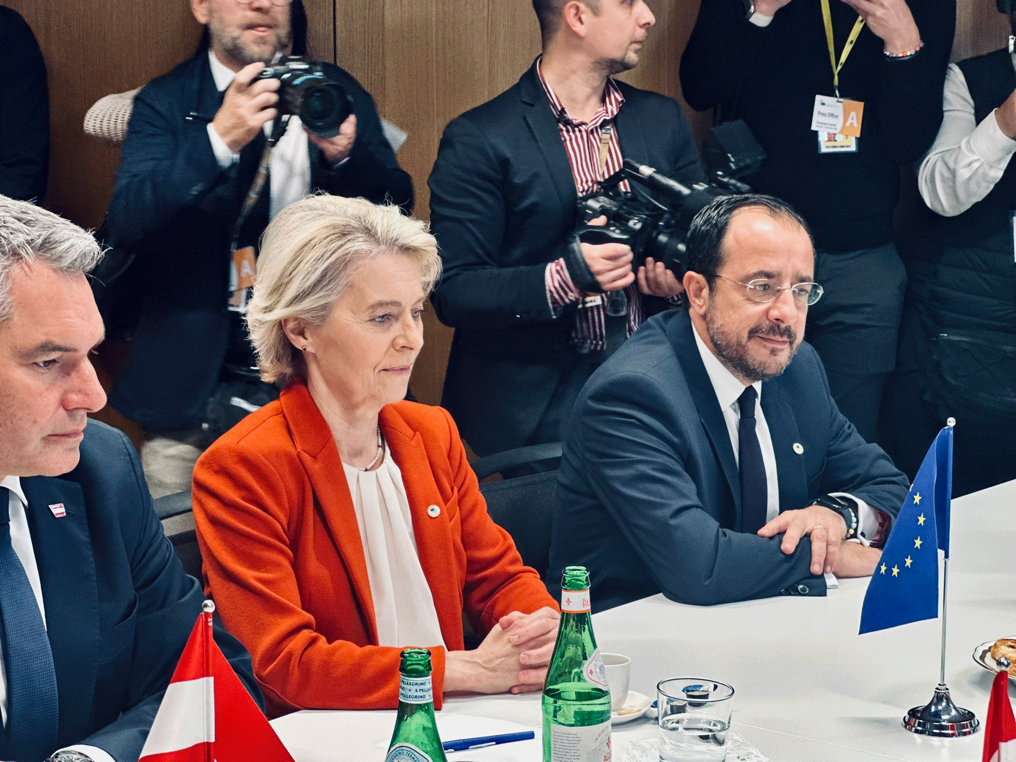 image Christodoulides: Migration, Syria key issues in Brussels talks