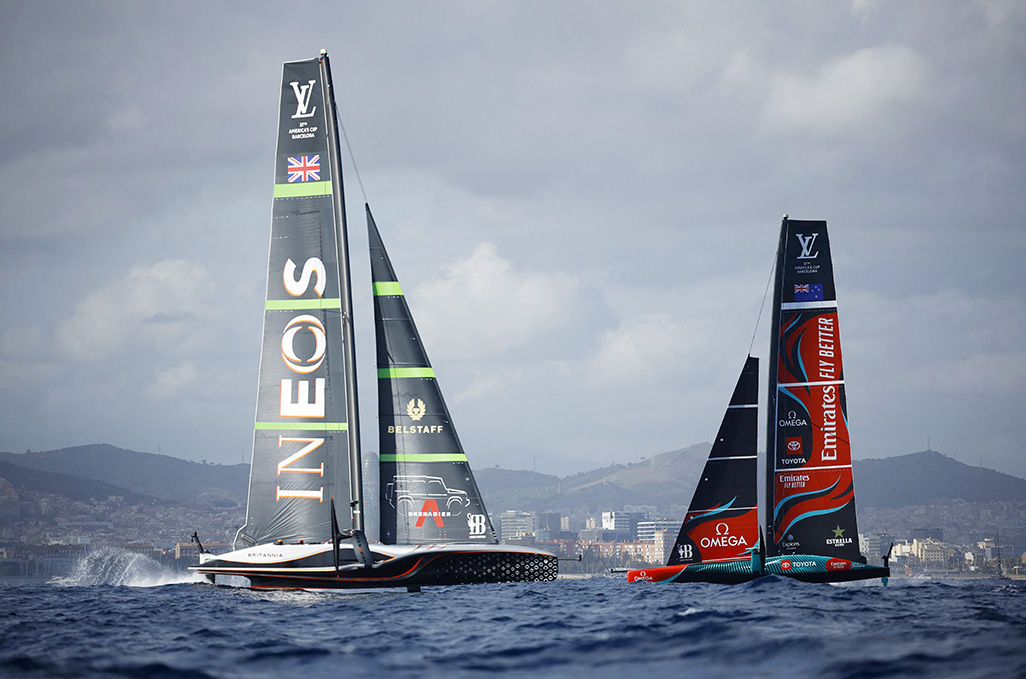 image GB win twice to cut NZ lead in America&#8217;s Cup
