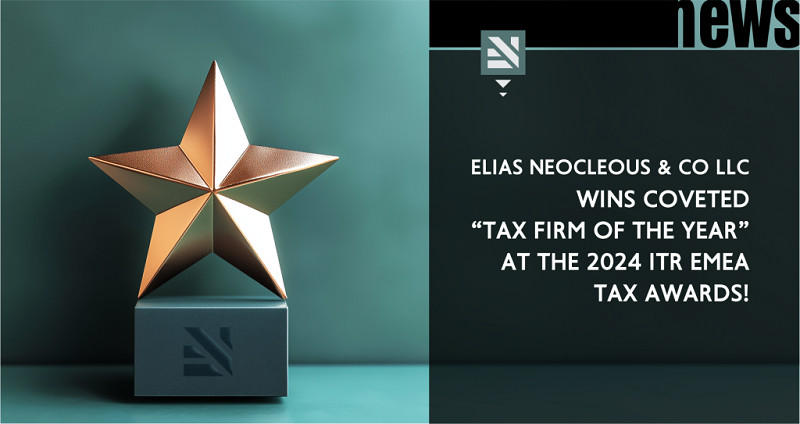 image Elias Neocleous &amp; Co LLC wins &#8216;Tax Firm of the Year&#8217; at 2024 ITR EMEA Awards