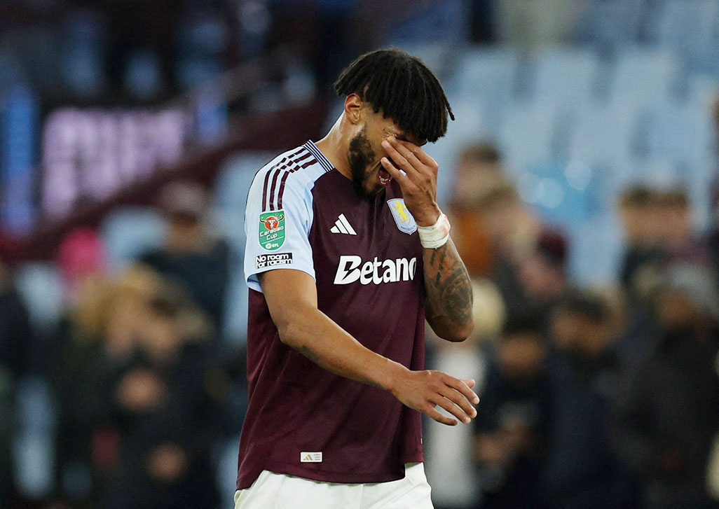 image Villa say bizarre handball killed their chances against Brugge