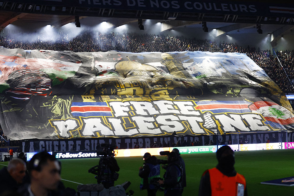 image French minister slams PSG&#8217;s &#8216;Free Palestine&#8217; banner
