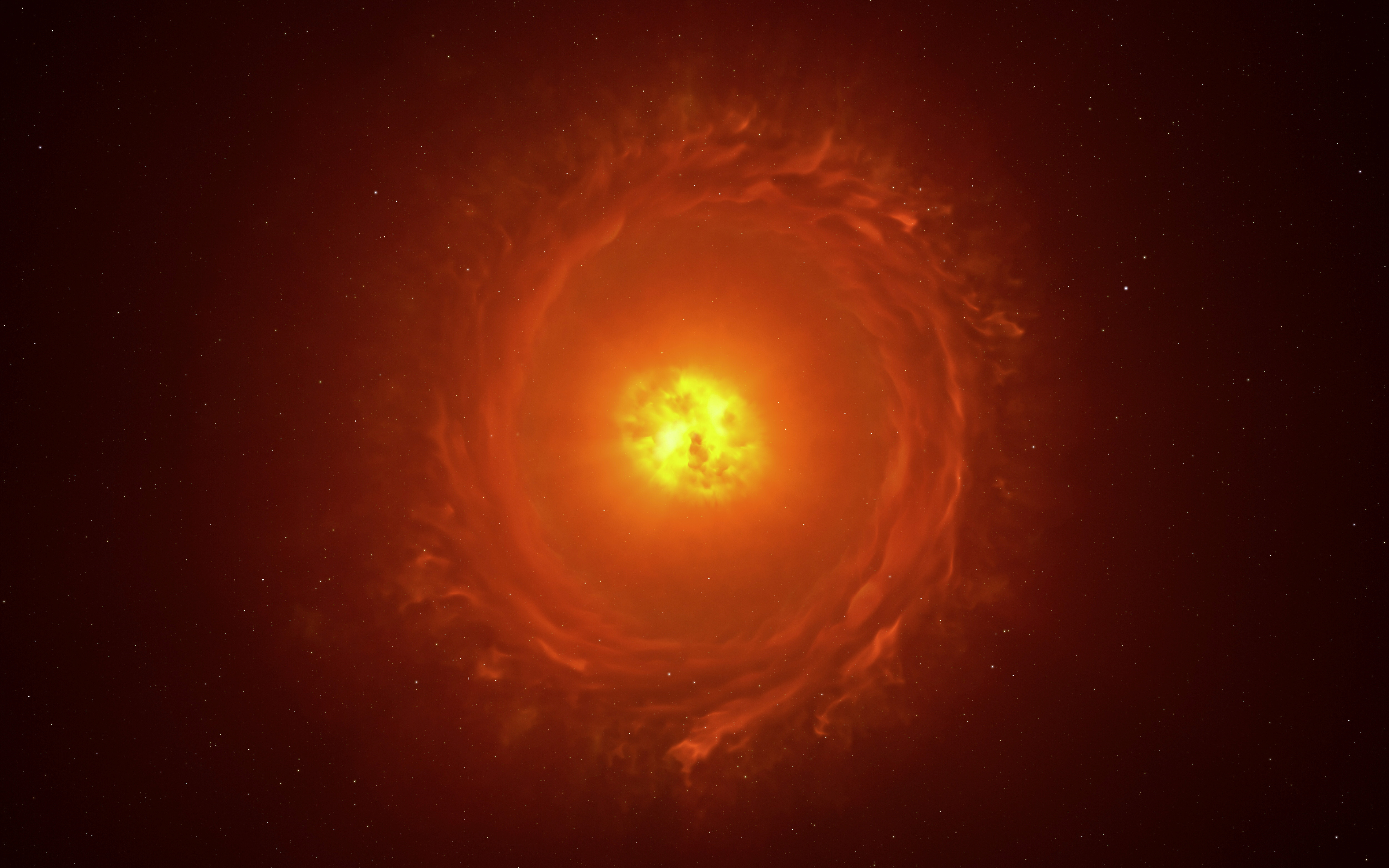 image Scientists obtain image of a star on the precipice of disaster