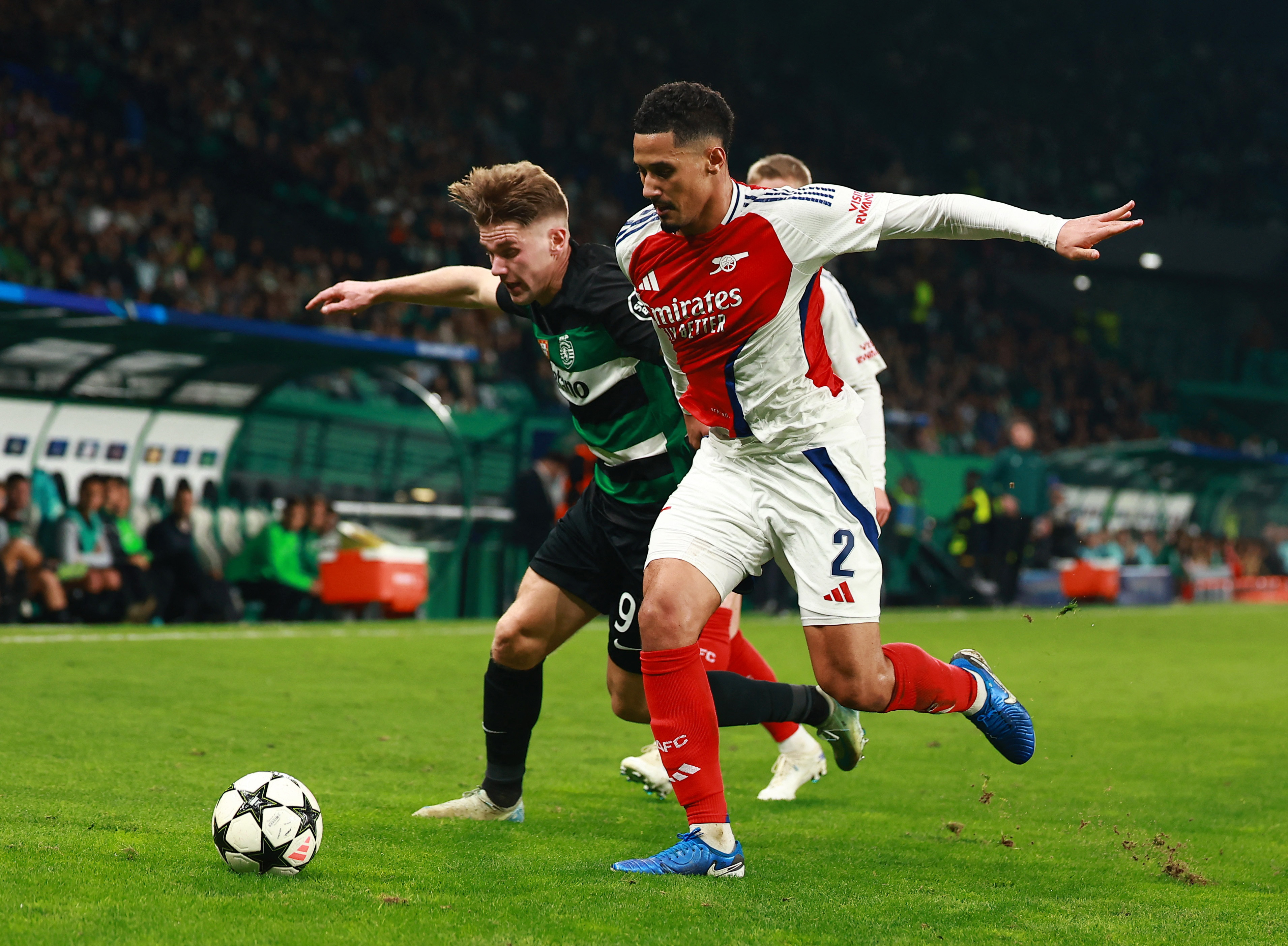 image Arsenal thump Sporting 5-1 in Lisbon, Man City surrender 3-0 lead to draw