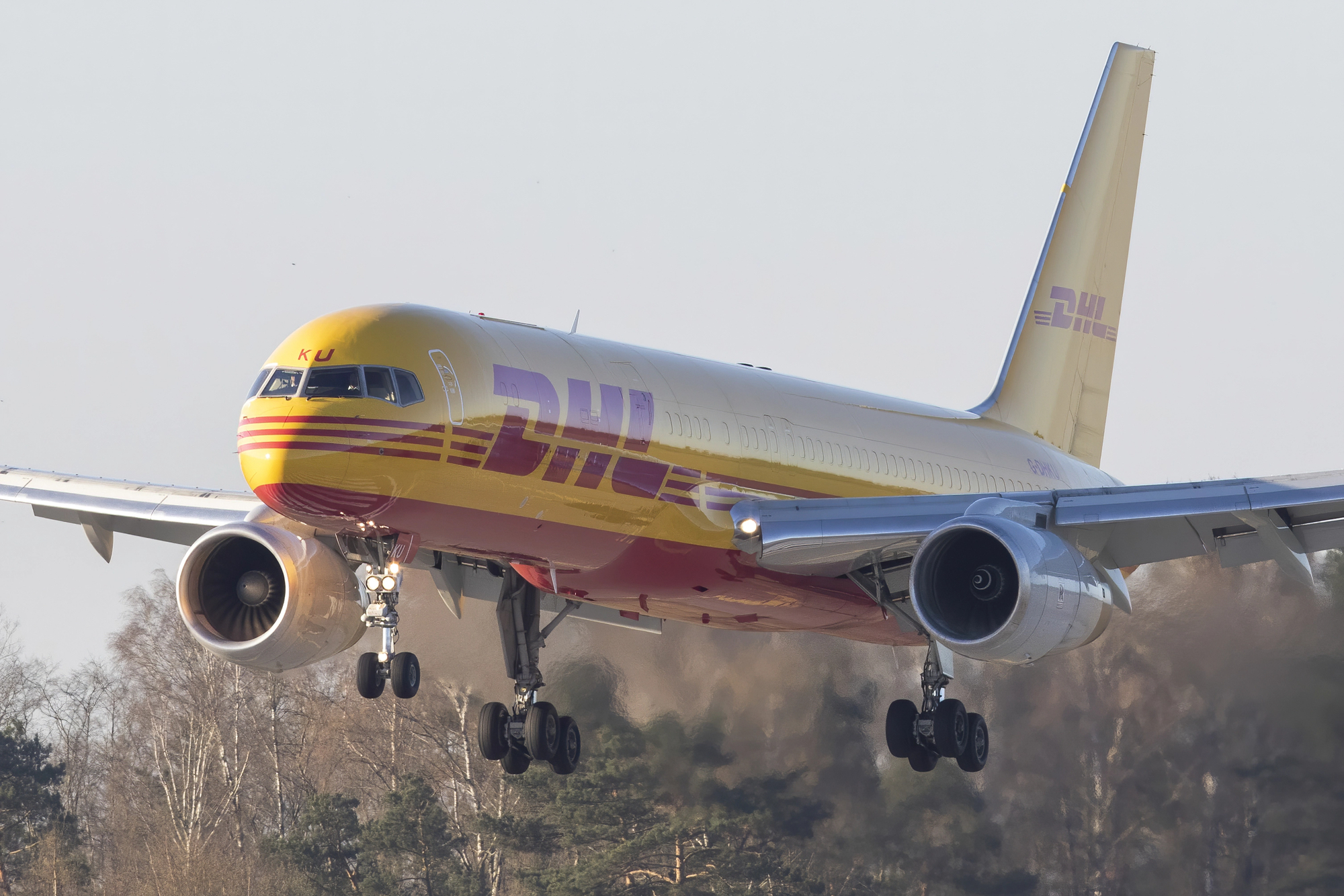 image DHL cargo plane crashes on house in Vilnius, one dead, two injured