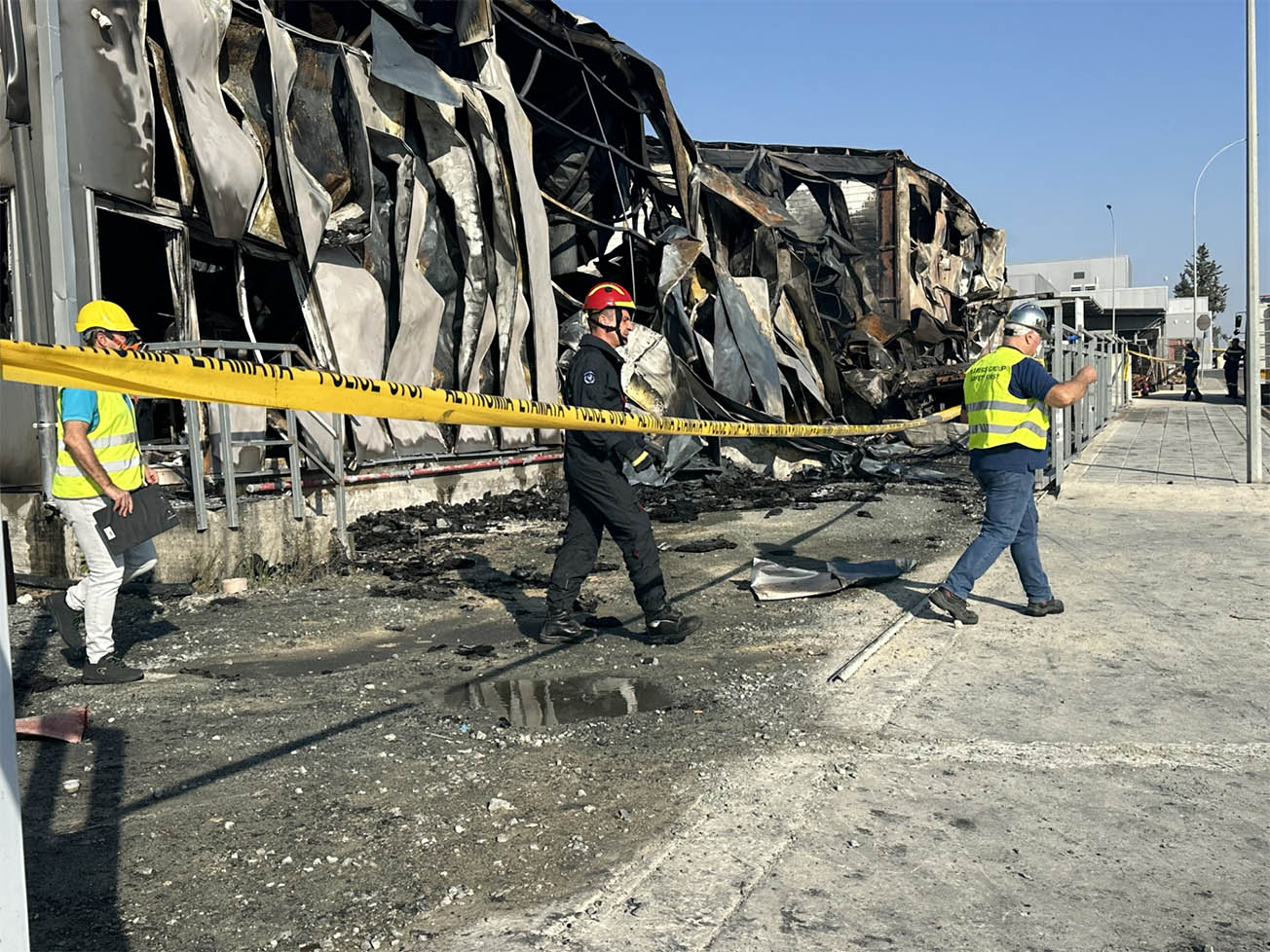 image Charred body of 63-year-old retrieved from plastics factory after fire