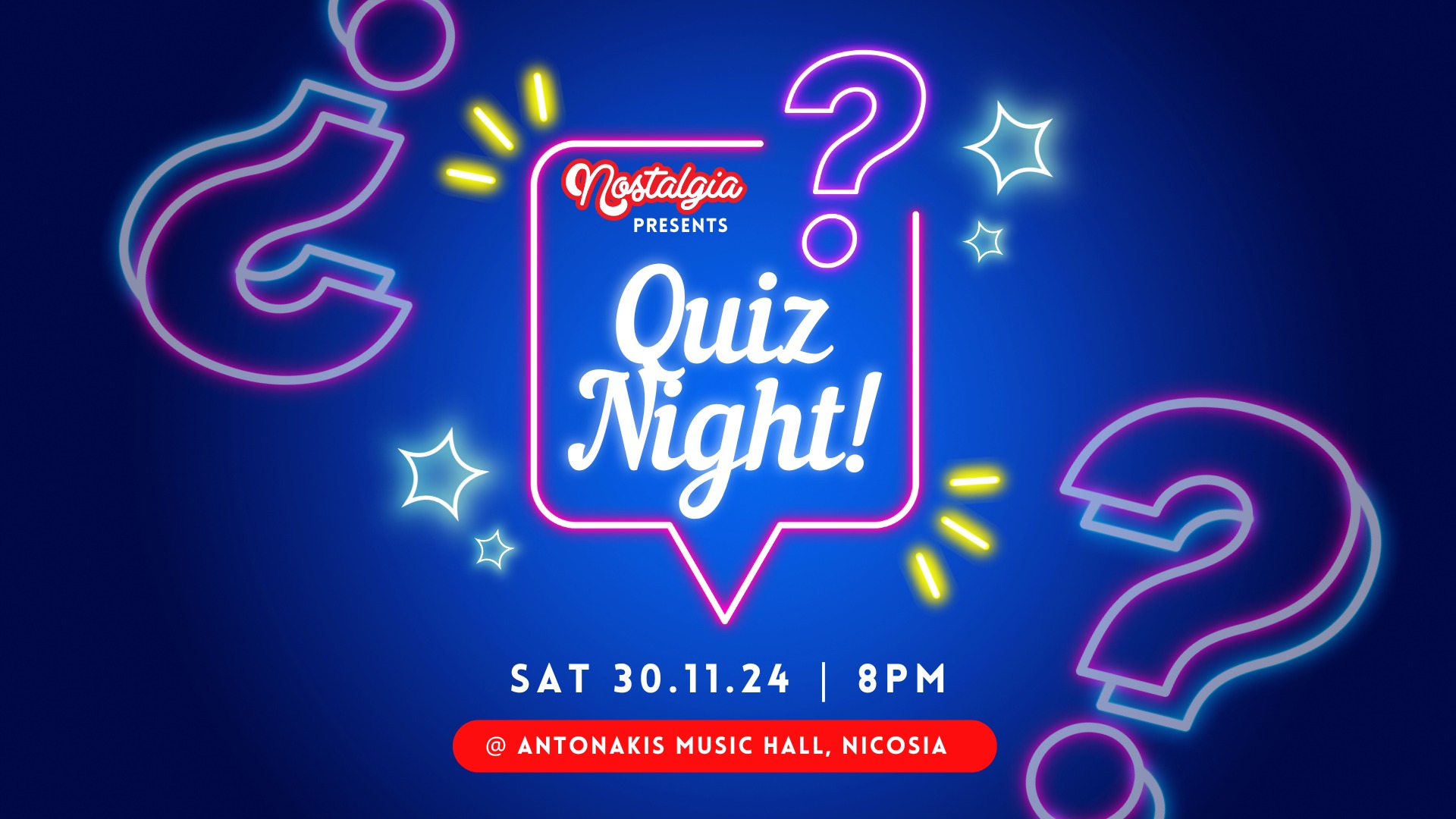image Nostalgic quiz night in English