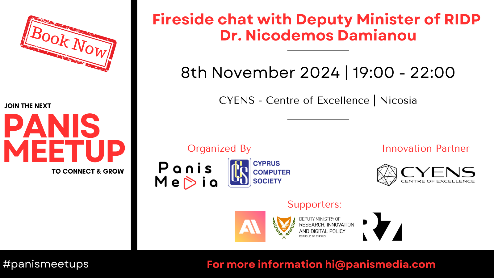 image Deputy Minister Damianou joins Panis Meetups to discuss innovation in Cyprus 