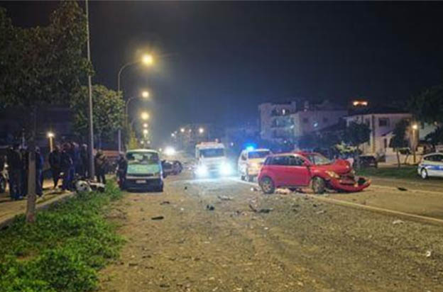 image Double cab transporting dogs and people overturns in Larnaca