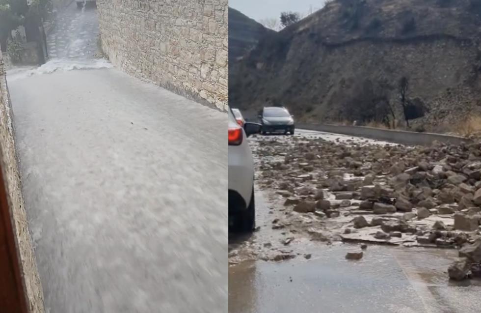 image Destruction after day of storms, yellow weather warning for Monday