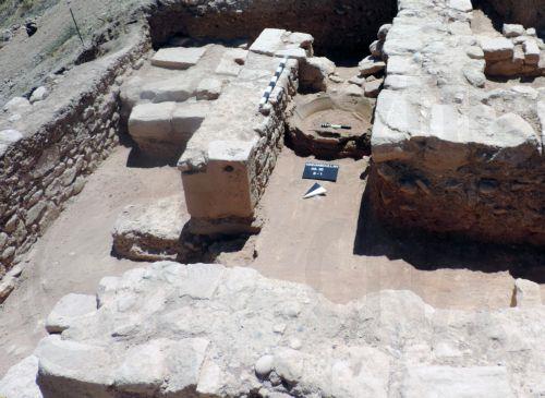 image Ancient writing found on wall in Paphos dig