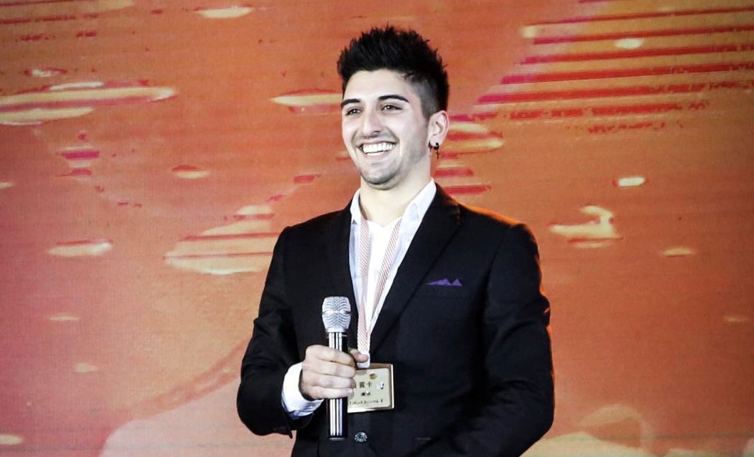 Paschalis Nicolaou at event held in Chengdu, China, at a major Tea Society event with 2,000 Chinese attendees