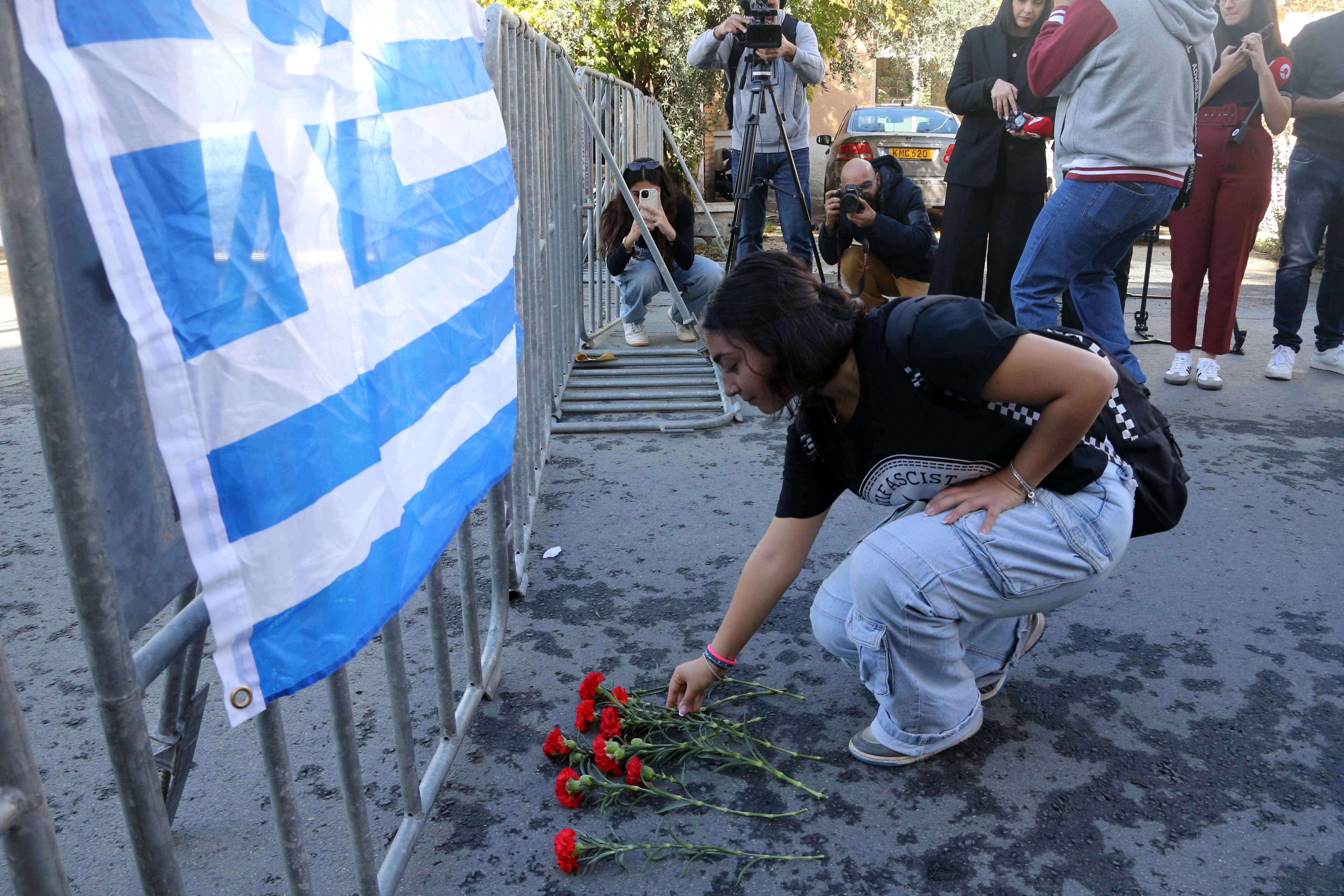 image Cypriot students march against US at Greek polytechnic commemoration