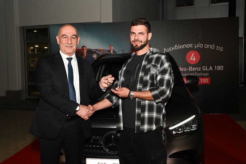 image EKO Cyprus hands over Mercedes-Benz GLA 180 to third Smile App contest winner