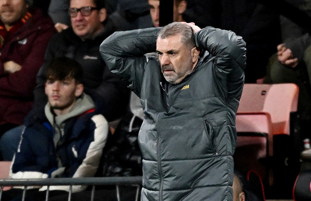 image Tottenham manager Postecoglou cops flak from angry fans