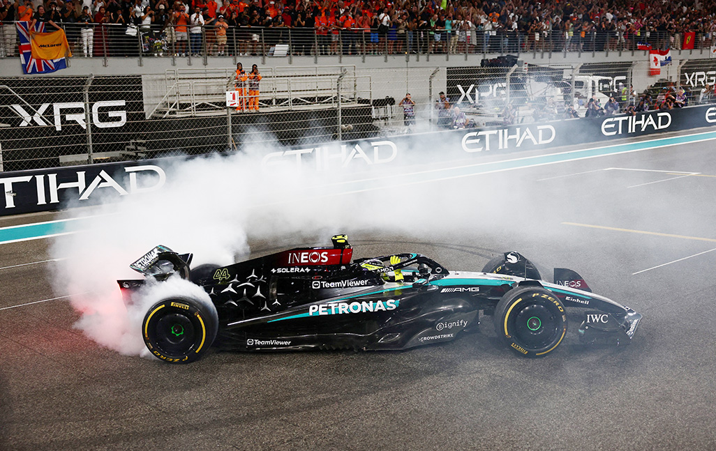 image Emotional Hamilton says farewell to Mercedes with a champion’s drive