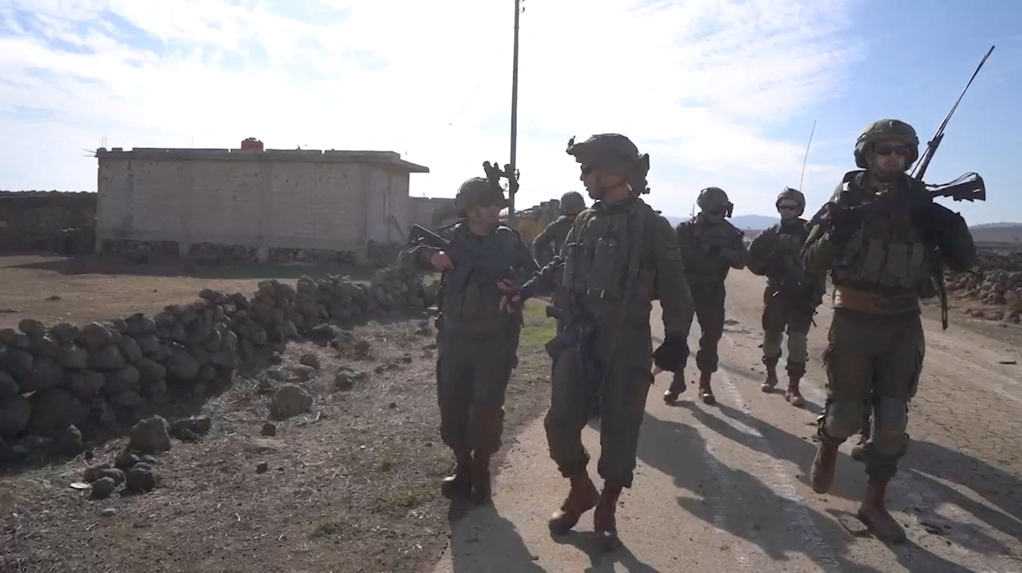 image Israel pounds Syrian army bases, denies deeper incursion
