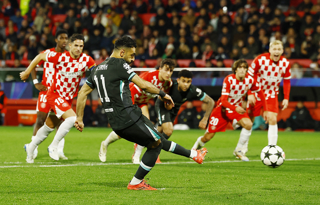 image Salah penalty maintains Liverpool&#8217;s winning run at Girona