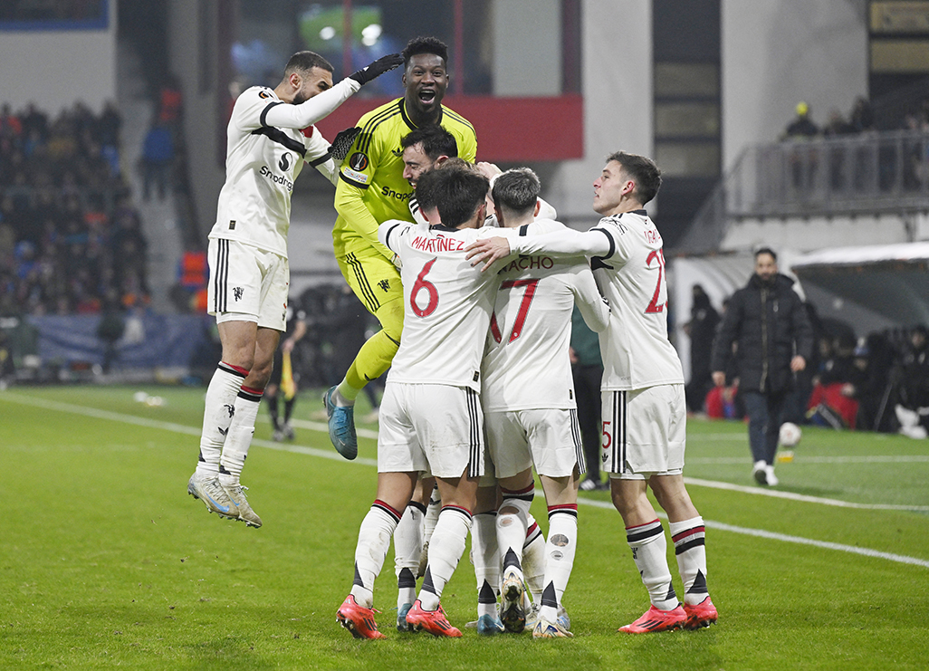 image Hojlund double gives Man Utd comeback win at Plzen