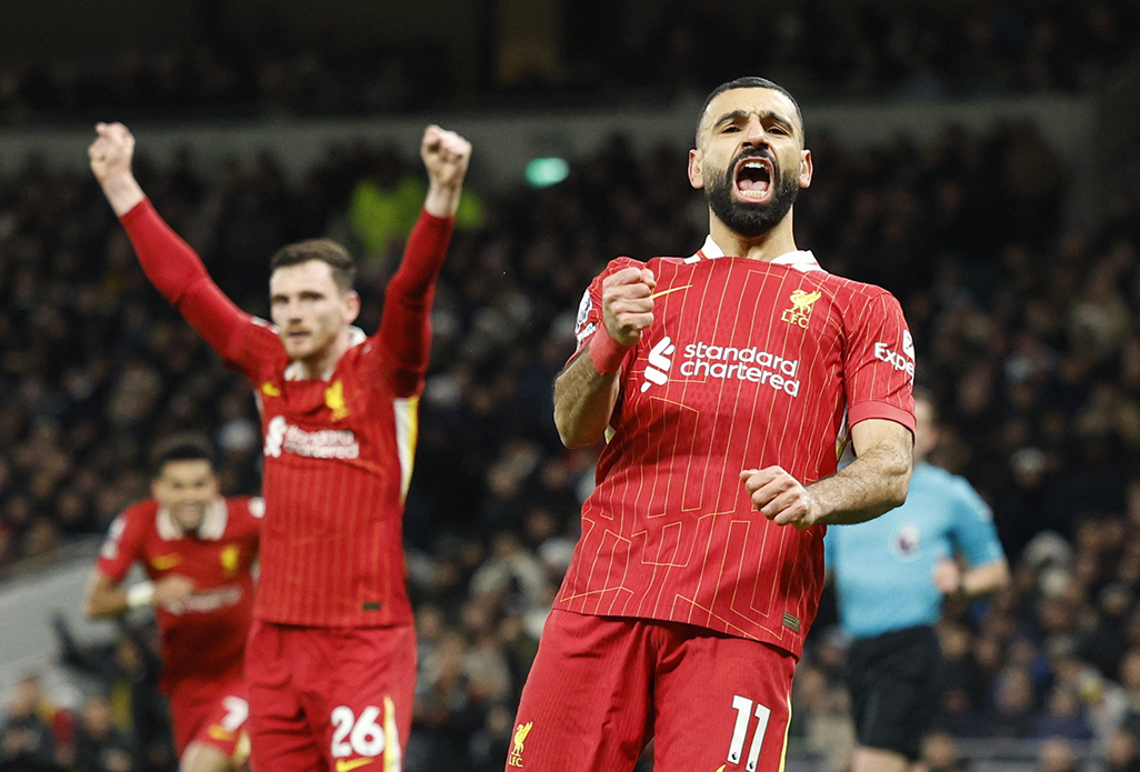 image Liverpool beat Spurs 6-3 to extend lead at the top