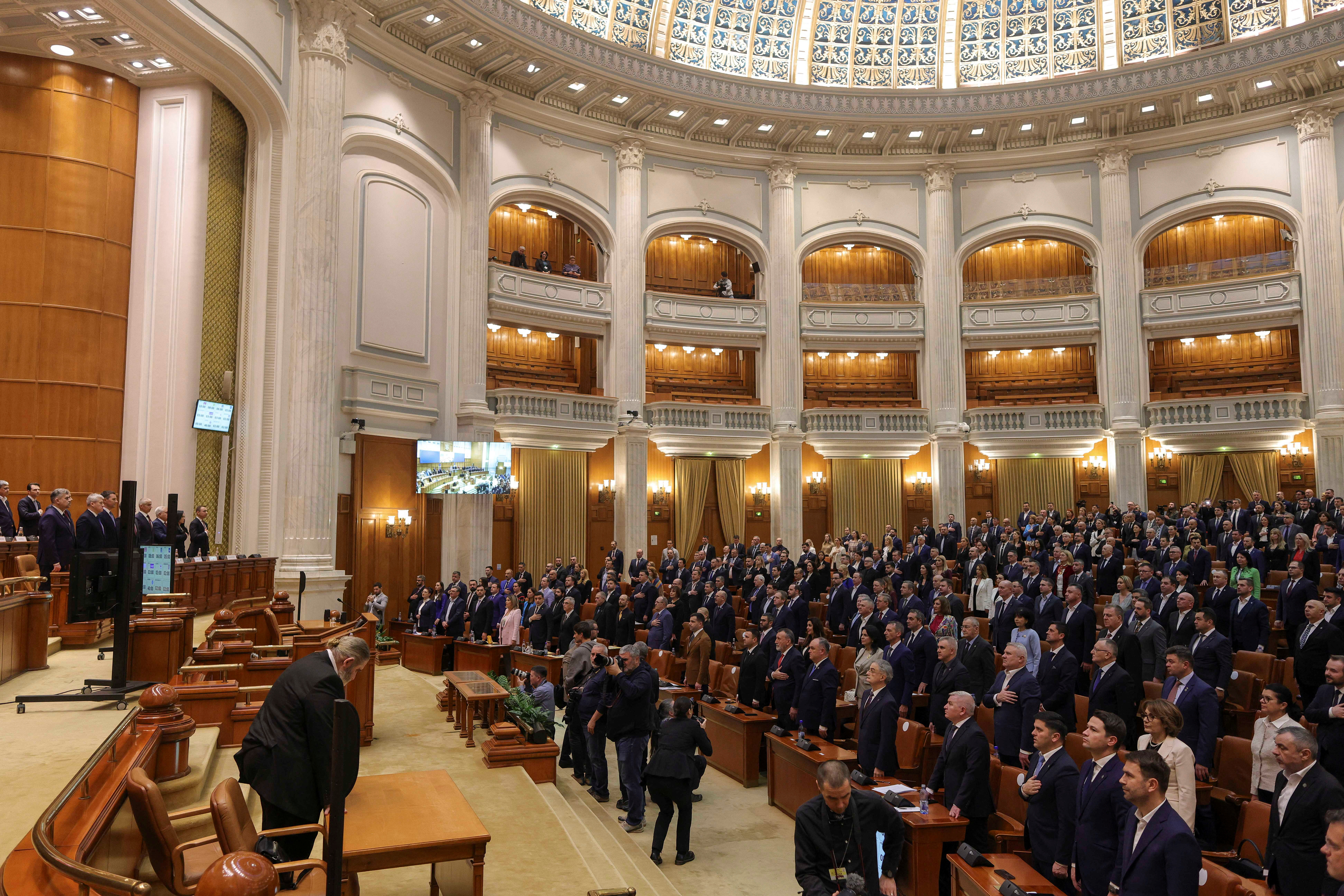 image Romanian coalition government secures parliament confidence vote