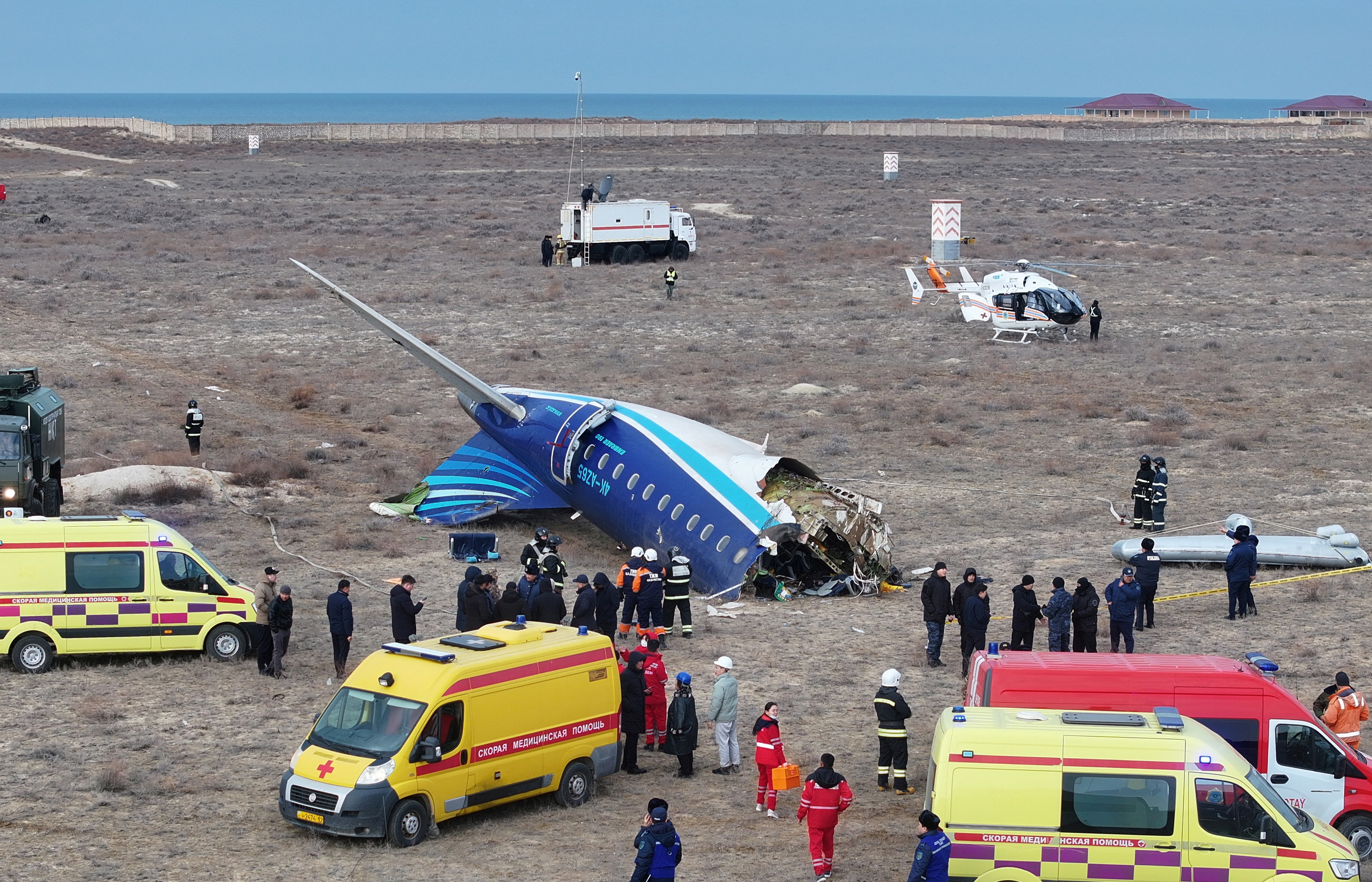 cover Russian air defences downed Azerbaijan Airlines flight, sources say