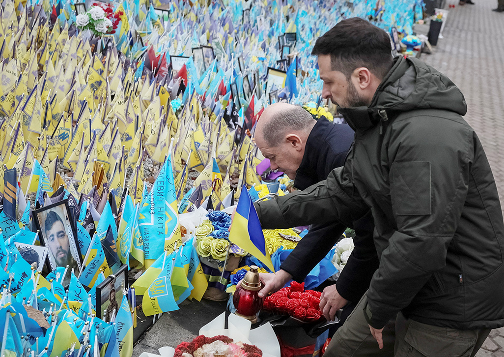 image Germany&#8217;s Scholz promises $685 million military aid in Kyiv amid domestic turmoil