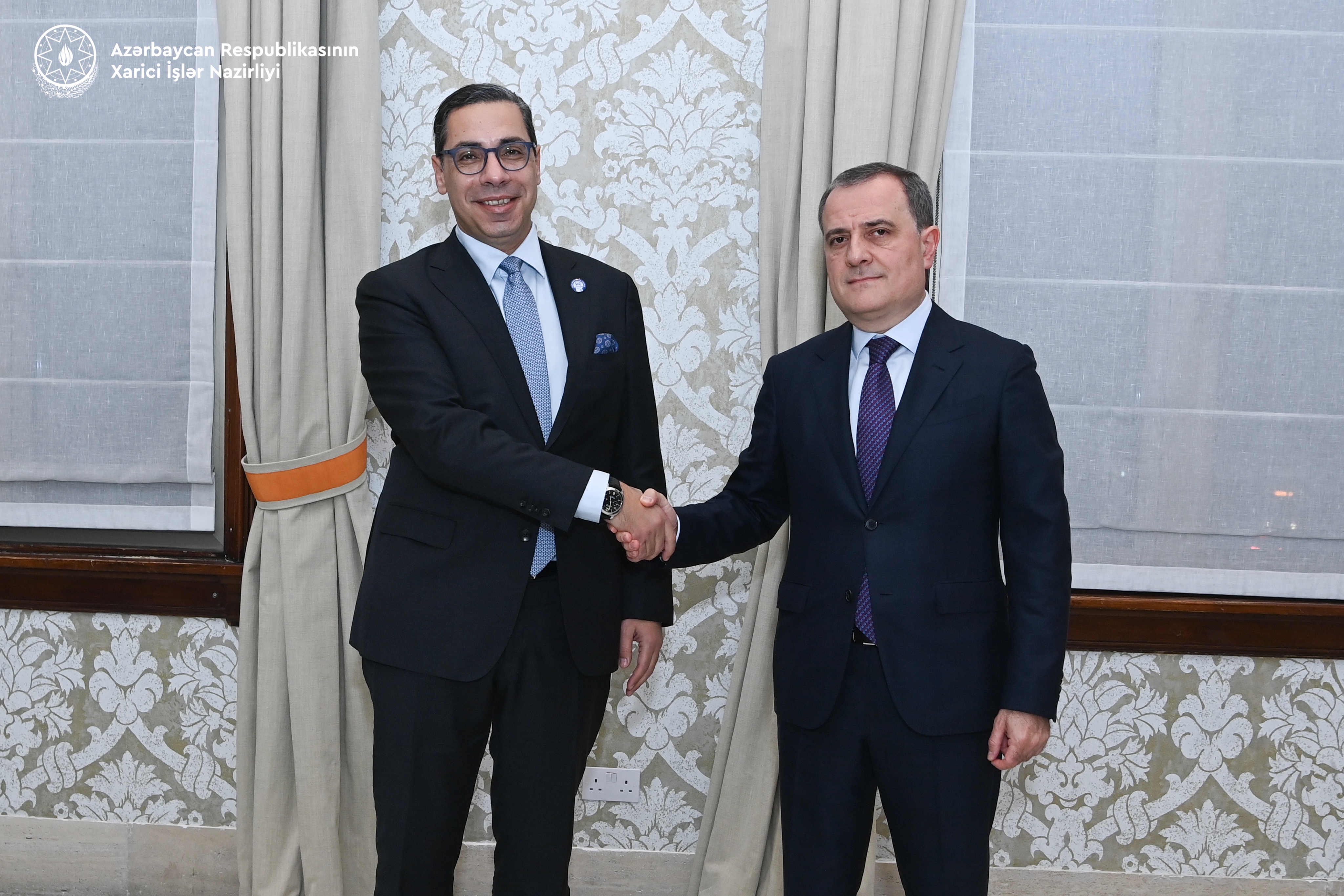 image Kombos meets Azerbaijan Foreign Minister Bayramov