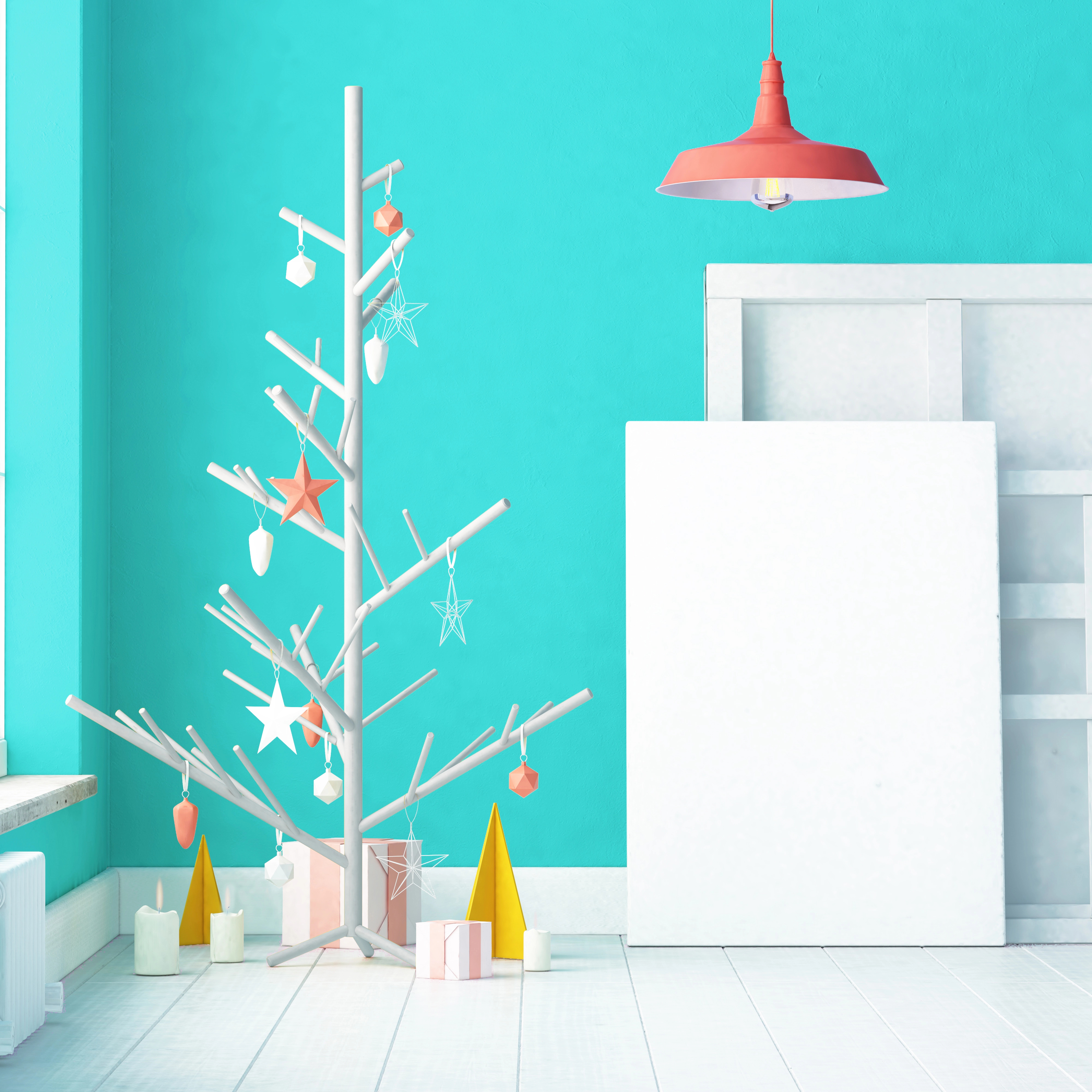 image Minimalistic Christmas: nail your tree to the wall