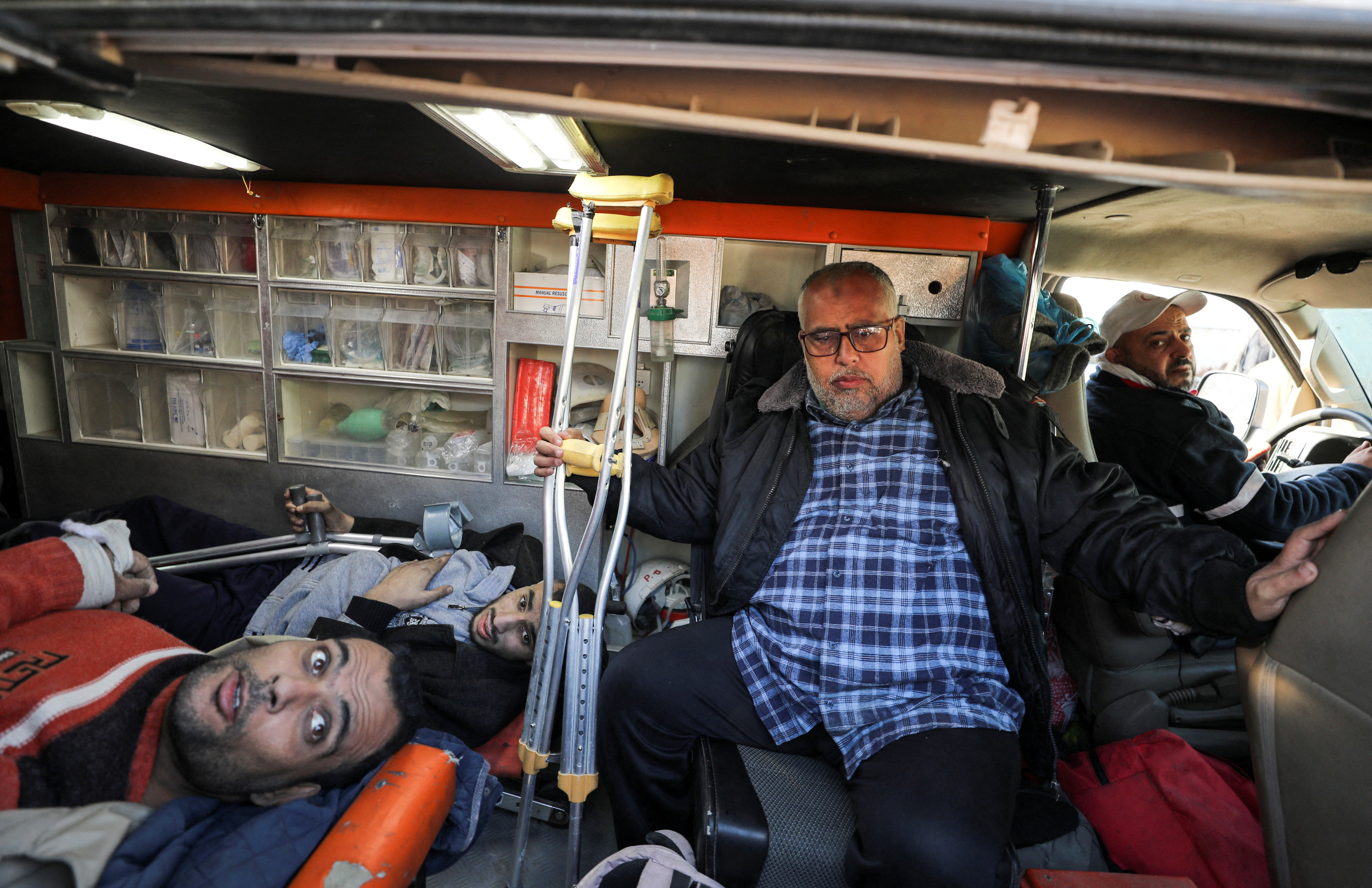 image Israel detains medics after hospital raid, health officials say
